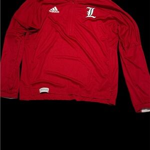 Adidas Red Zip-up with Louisville logo